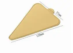 triangle 7.7cm 100 шт./компл. Золотой коврик для Мусса нижние пены торт база Панели Бумага плата Multi Форма десерт лоток для рождественского кекса украшения инструменты - Цвет: triangle 7.7cm