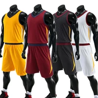 kids adult basketball jersey set children sports suit women men basketball uniform custom training vest double pocket shorts