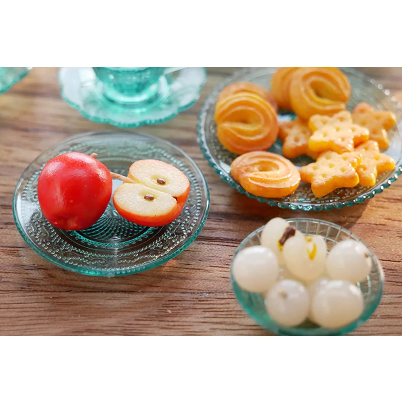 1: 6 Мини Кукольный дом мебели аксессуары стеклянного волокна конфеты кувшин