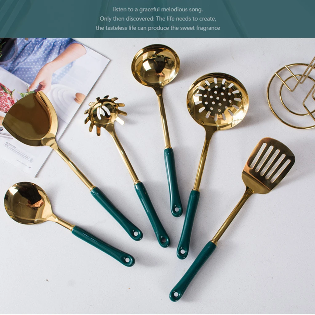 

7-Piece Cooking Utensils Set w/ Rotated Stand Kitchen Cooking Kitchenware