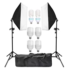 Софтбокс для фотосъемки комплект лайтбоксов 50*70 см софтбокс 2 шт 135 Вт лампа для фотостудии осветительное оборудование осветительная Подставка Сумка для переноски