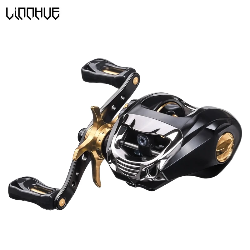 LINNHUE Baitcasting Reel 8 кг Max Drag Fishing Color SFS Двойная тормозная система 6 3: 1 Скорость
