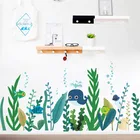 Наклейки Sealife в виде рыбок для ванной комнаты, украшение для дома, искусство росписи своими руками, детские наклейки из ПВХ