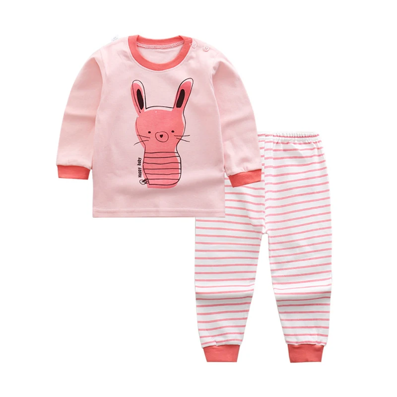

2pcs/Set Kids Baby Girls Clothes Top+Pants Cotton Baby Sajamas Sleepwears Toddler Kids Baby Sleepwear Clothes Sets