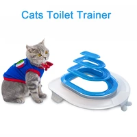 plastic cat toilet training kit litter box cat toilet trainer toilet pet cleaning cat training litter kwitter cat litter tray