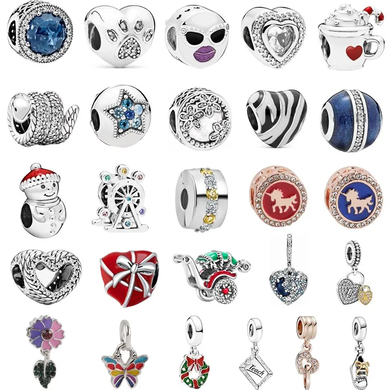 Подходит к оригиналу Pandora Charm Браслеты & ожерелье нержавеющая сталь для женщин
