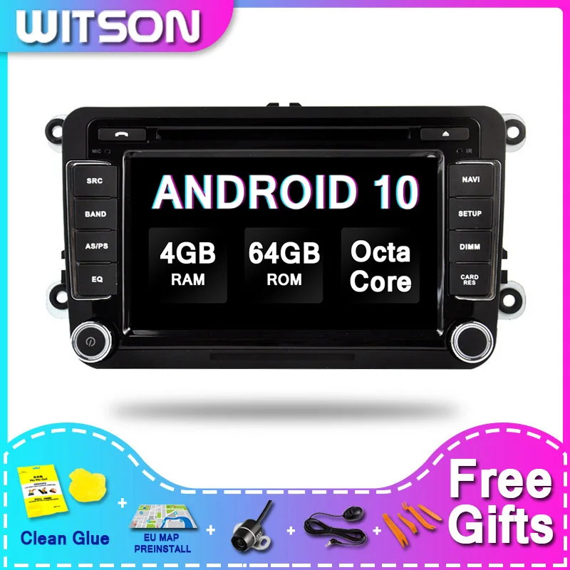 WITSON Android 10 0 автомобильный DVD GPS навигатор для V W B6/CADDY/PASSAT/SAGITAR/GOLF/TI GUAN/TOURAN/J ETTA/S