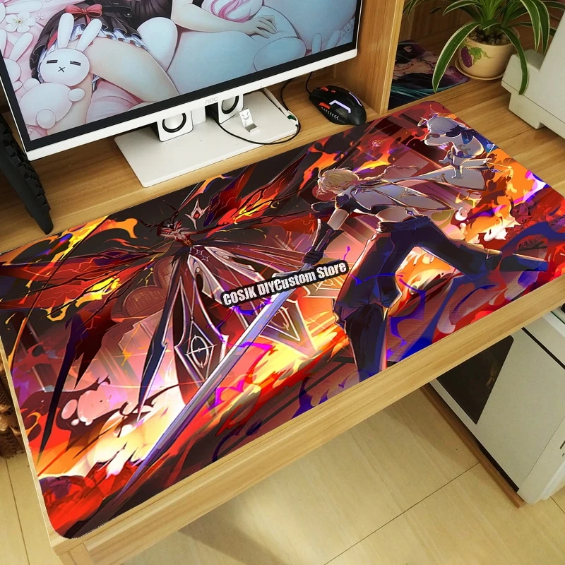 

New Anime Game Genshin Impact La Signora Mouse Pad Large Mouse Mat Mice Mat Tabletop Keyboard Desk Mat Playmat Drop shipping