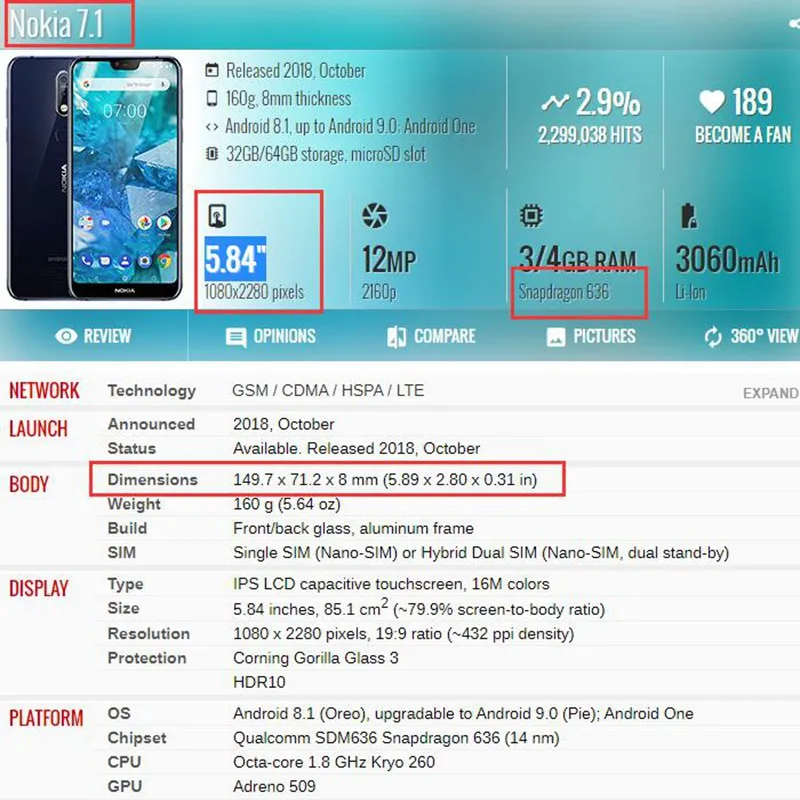Для Nokia 7,1 ЖК-дисплей 10 сенсорная панель для Nokia 7,1 ЖК-экран дигитайзер 5,8" запасные части для ремонта