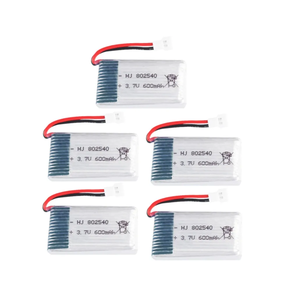 Аккумулятор Lipo 3 7 в 600 мА · ч для SYMA X5C X5C-1 X5 H5C X5SW X6SW H9D Drone 802540 1-10 шт. | Электроника