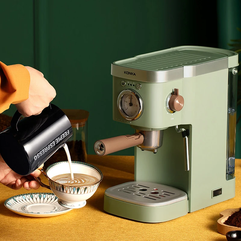 

KONKA Electric Espresso Coffee Machine Coffee Grinder 20 Bar Express Electric Foam Coffee Maker Kitchen Appliances 220V