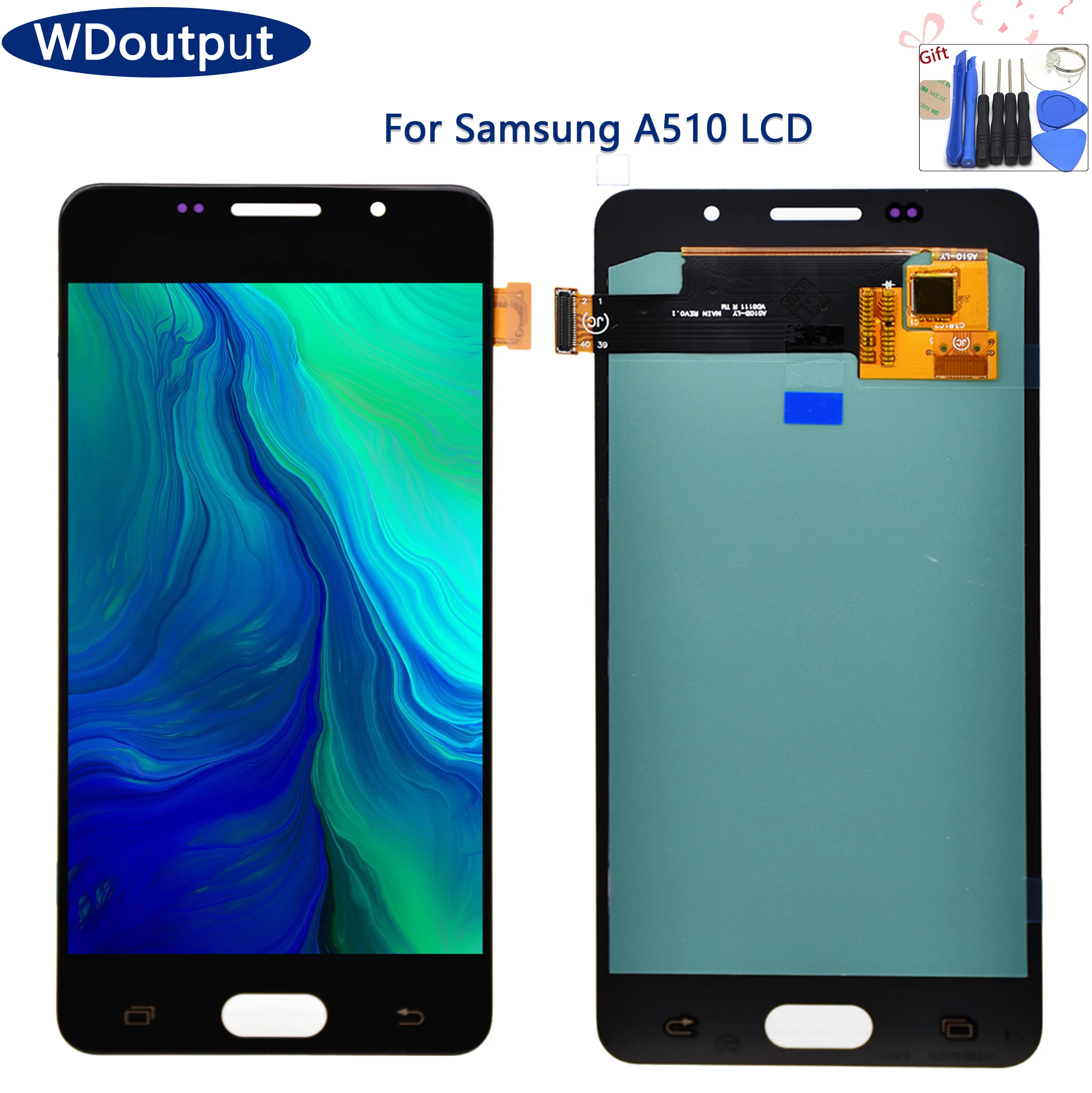 ЖК дисплей Super AMOLED 5 2 &quotдля SAMSUNG GALAXY A5 2016 Duos сенсорный экран с дигитайзером в сборе