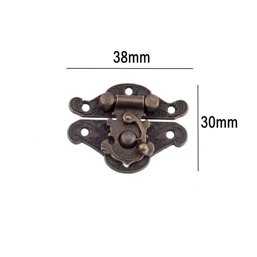 Бесплатная доставка 1 набор антикварных защелок застежки деревянные замок для