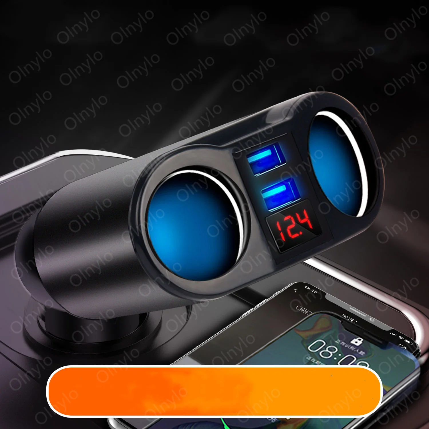 

3.1A Car Charger Dual USB Chargers For iPhone Huawei Samsung Car Cigarette Lighter Socket Splitter Plug Accessory Fast Charging