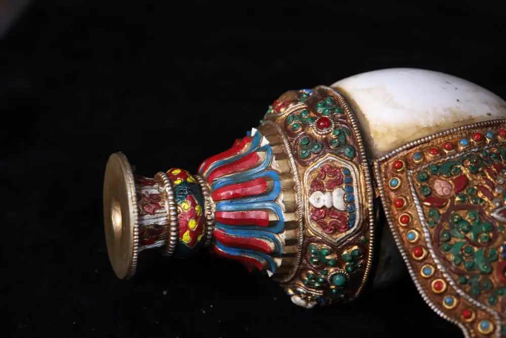 Статуя Тибетского храма из старой бронзы SIYAO