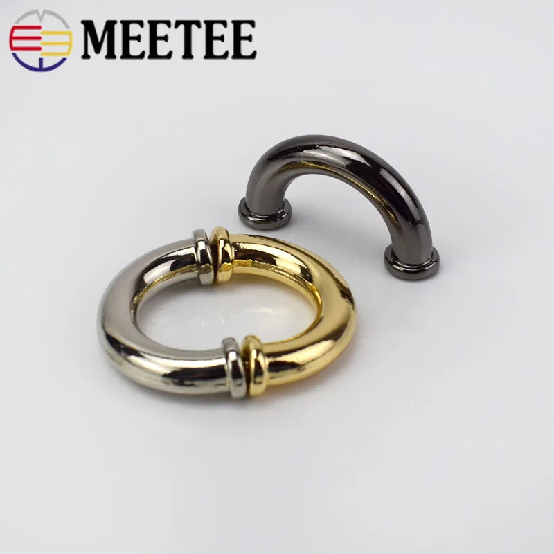 

Meetee 10pcs 15mm Alloy Arch Bridge Metal Buckles DIY Handbag Leather Bags Garment Decoration Hardware Accessories BD302
