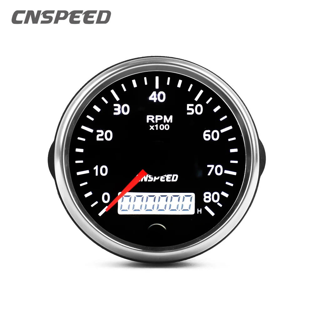 Янтарный/белый светильник с датчиком оборотов в минуту ЖК-монитором 85 мм