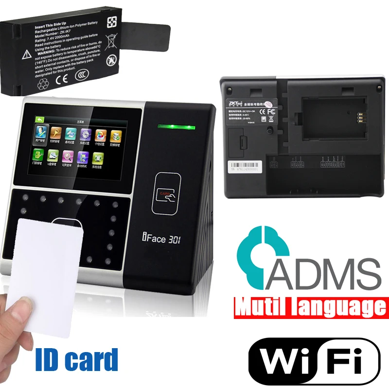 Оригинальный Uface301 iface301 Wi-Fi TCP/IP устройство распознавания лица и RFID-карта функция