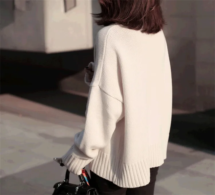 Кашемировые свитера с высоким воротом вязаные женские винтажные Модные осенние