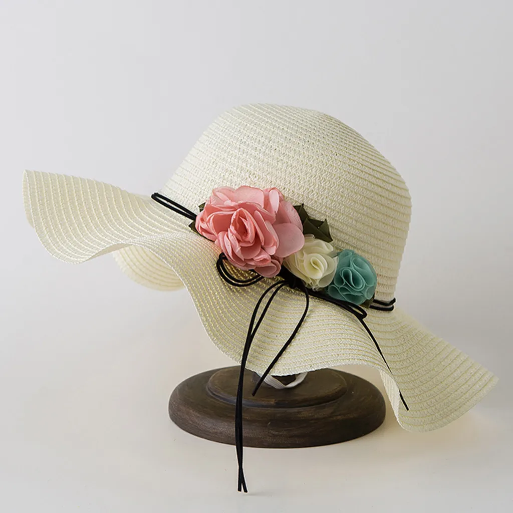 

Baby Girl Cap Summer Baby Flower Breathable Hat Straw Sun Hat Kids Hat Boy Girls Hats Baby Accessories