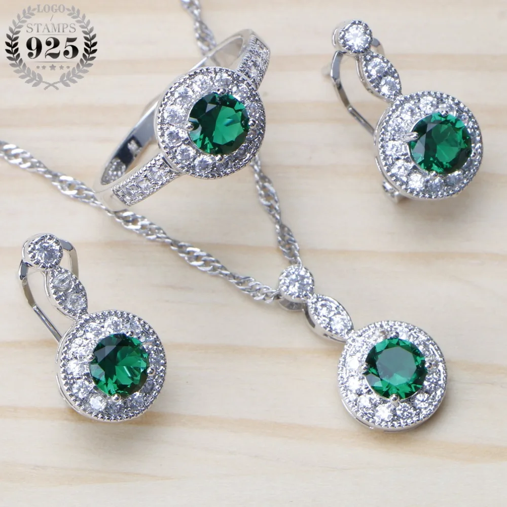 Комплект из колье серёг и кольца серебра 925 пробы | Украшения аксессуары