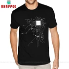 90s компьютер процессор Core Heart GEEK Nerd Freak Hacker PC Gamer Tees Custom с коротким рукавом Рождество бойфренд 3XL Черная футболка