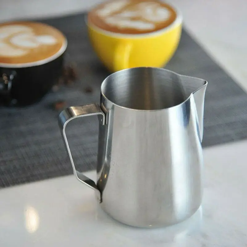 

Kitchen Craft Stainless Steel Milk Coffee Latte Frothing Art Jug Pitcher Mug Cup