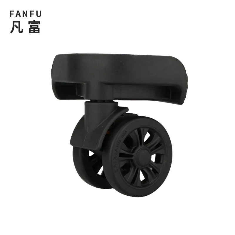 Traveling luggage wheels repair accessories makeup trolley luggage casters accessory replacement All-match Black Swivel wheels