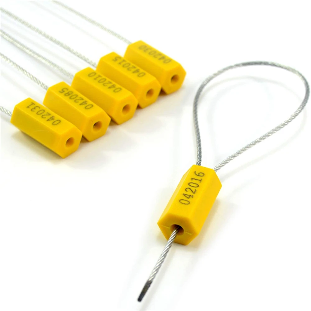 100 шт. знаменитостей Сталь безопасности кабель провод пронумерованные