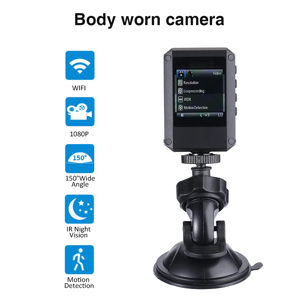 

Нательная камера HD 1080P ИК ночного видения, мини-видеорегистратор, камера безопасности ИК ночного видения, носимые мини-камеры, Полицейская к...
