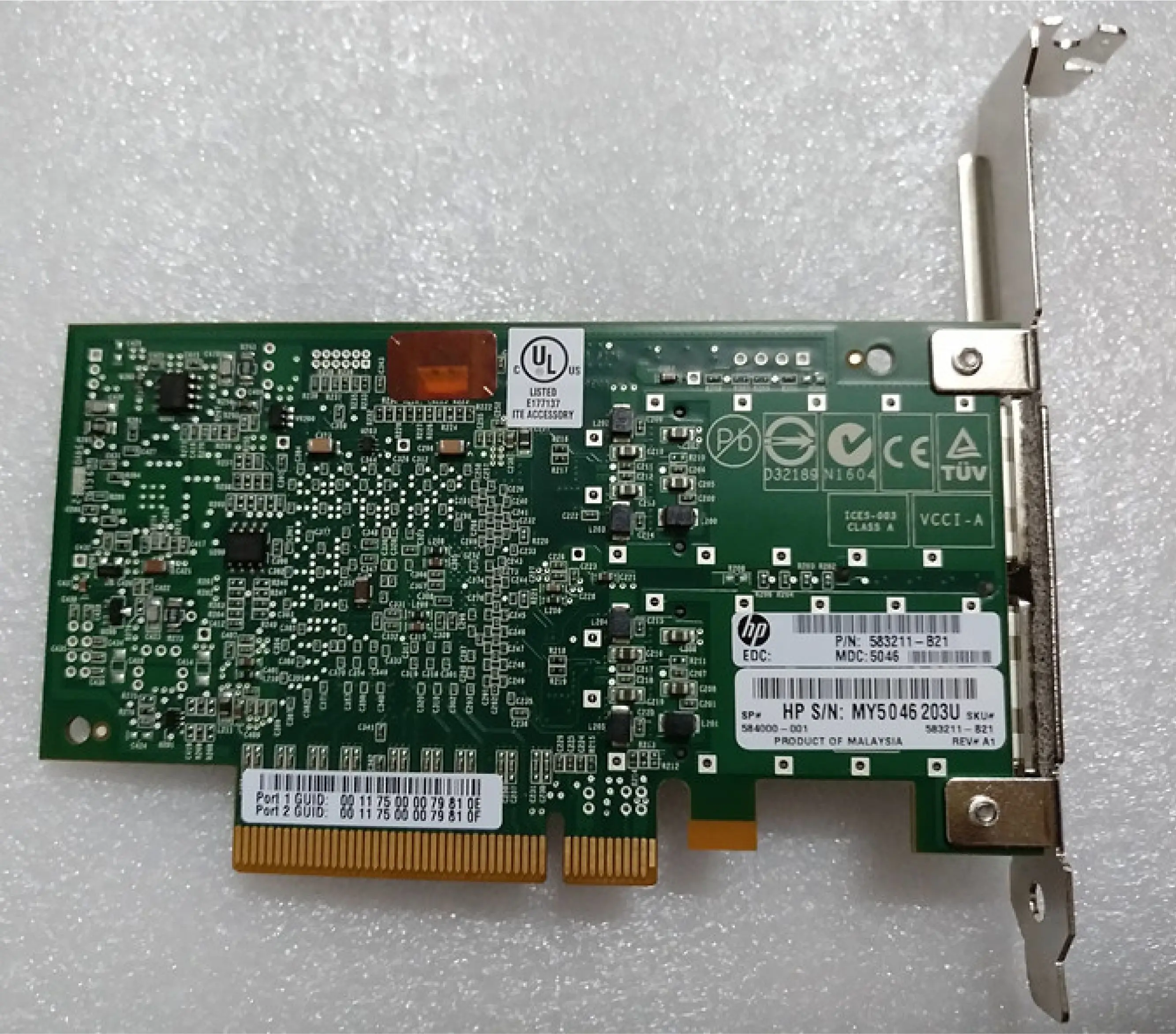 583211-B21 584000-001 40 ГБ InfiniBand 4X QDR PCI-E G2 Dual Port HCA | Компьютеры и офис