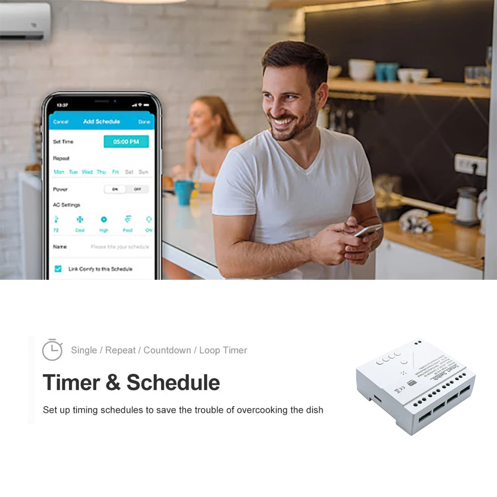 4CH Tuya Wi-Fi умный переключатель реле модуль 12 В 24 AC DC 7 до 32 RF приемник таймер Smart Life