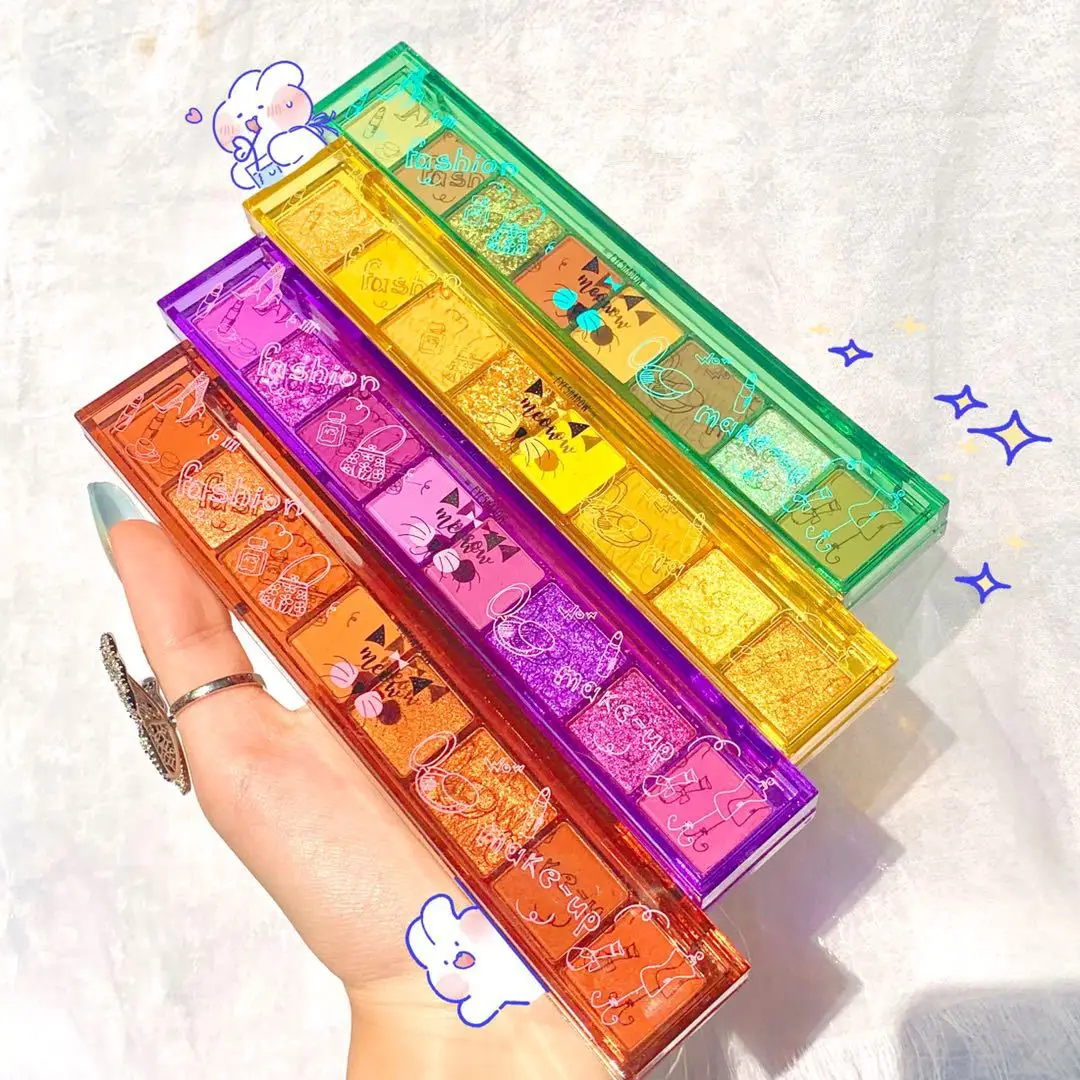 

8 Colors Shimmer Matte Eyeshadow Palette Holographic Diamond Glitter Metallic Eye Shadow Cream Pallette Pigment Makeup Cosmetics