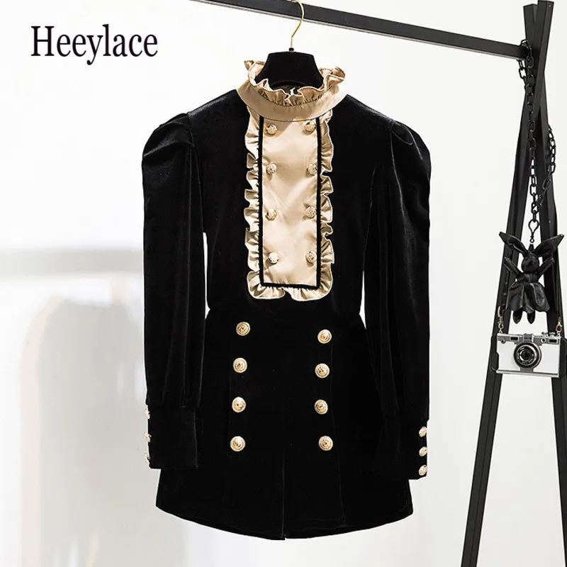 

Autumn Long Sleeve Outfits Korean Casual Sets Elegant Vintage Turtleneck Velvet Top And Shorts Two Pieces Sets 2021 Women Sets