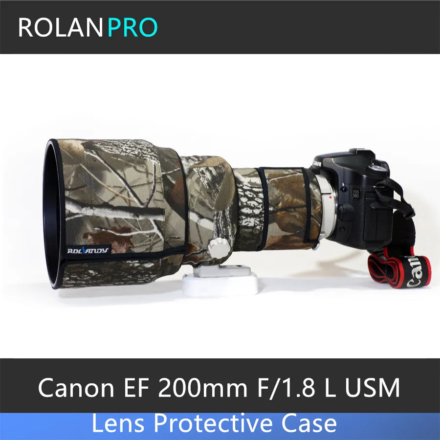 Фотопокрытие для Canon EF 200 мм F/1 8 L USM камуфляжная Защитная крышка объектива с