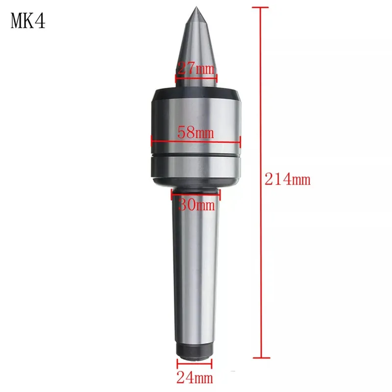 MK4 MK1/MK2/MK3/MK4/MK5 60 градусов прямой фрезерный центр инструмент точность Морзе конический подшипник токарный Поворотный вращающийся-#4 - Длина режущей кромки: MK4