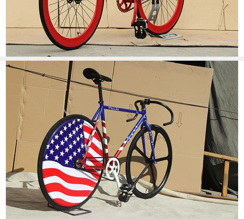 x-передний бренд fixie велосипед фиксированная передача 46 см 52 см DIY односкоростной Дорожный велосипед трек флаг bicicleta fixie велосипед
