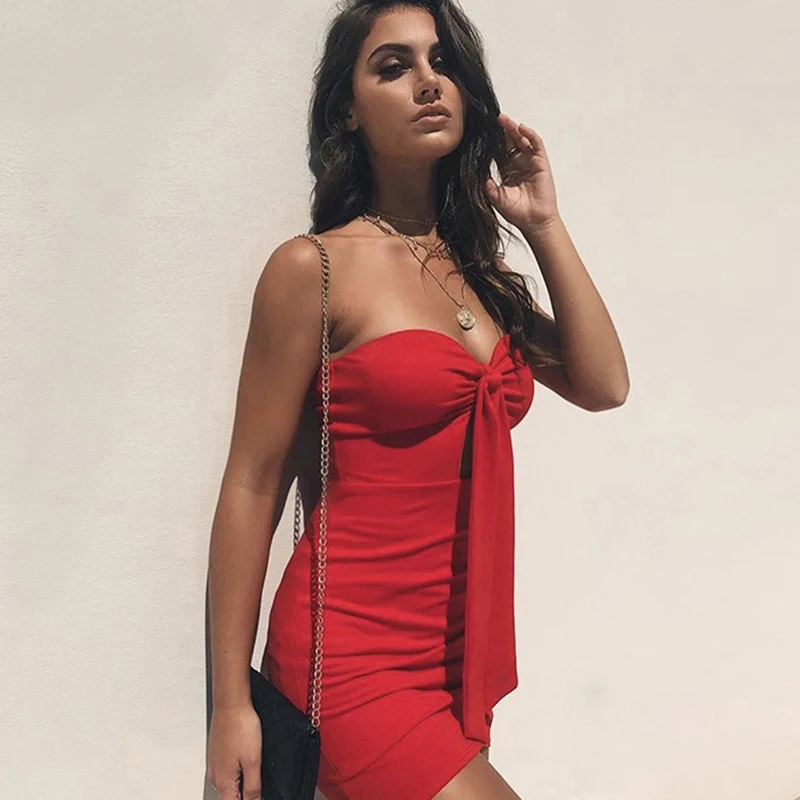 MIOFAR женское платье без рукава для девочек однотонное футляр мини сексуальное