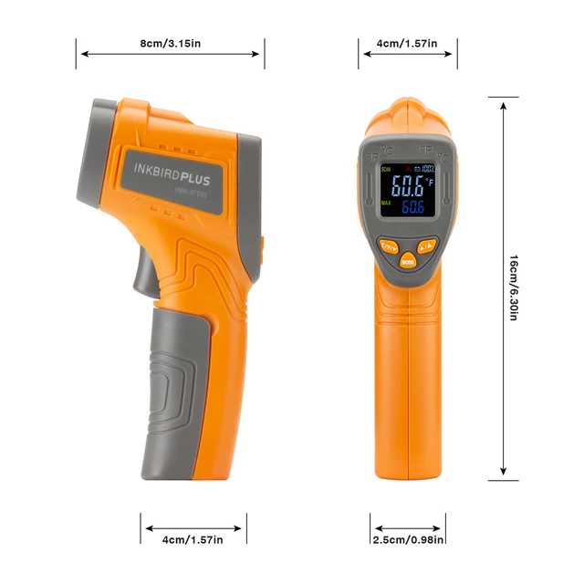 Inkbird INK-IFT01 Laser Infrared Non-Contact Digital Temperature Gun