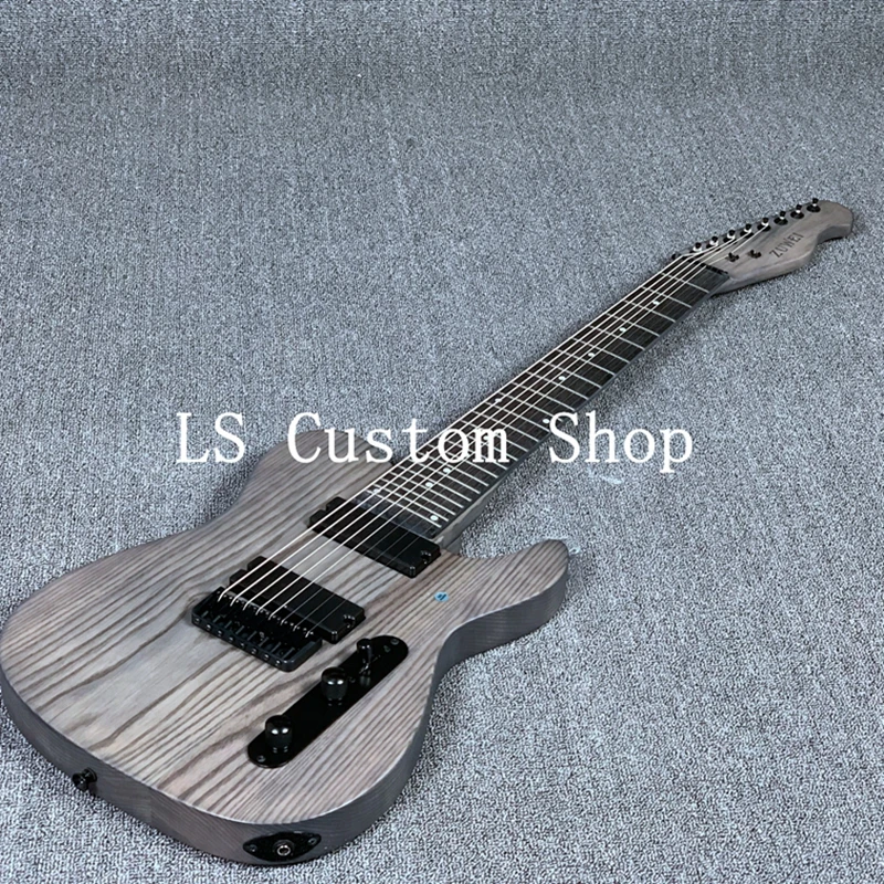 

Naughty Boy Fast Shipping Top Quality 8 Strings TL Electric Guitar ASH Body Stain Finish Strings Thru Body