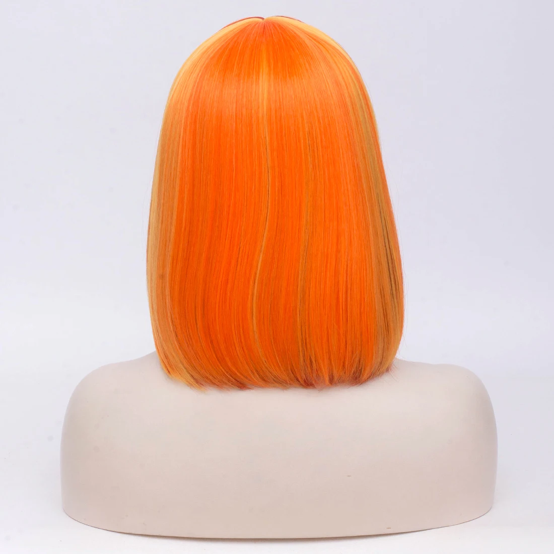 Синтетические парики Similer для женщин Боб короткие прямые волосы оранжевый парик
