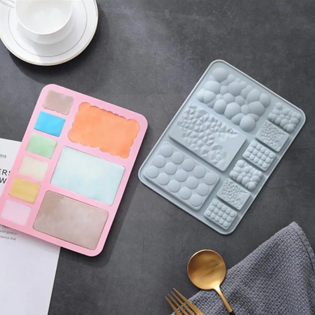 

3 Styles Silicone Chocolate Mold Version Waffle Diy Candy Cake Baking Baking Decorating Mold Tools Mold Ice Tray R8t8