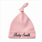 Именной Весенняя шляпа для младенцев на заказ, Осенние шапочки для новорожденных из 100% хлопка, унисекс, детские шапки, персонализированные детские шапки