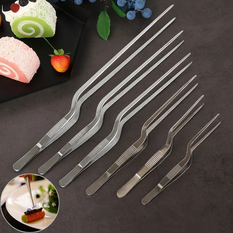 

Tweezer Kitchen Dining Stainless Steel BBQ Clip Food tweezer Kitchen Accessories Chef Home kitchen tools