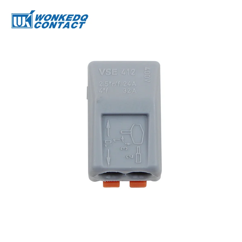 Splicing Connector 10Pcs Compact Quick Wiring 222-412 413 414 415 418 2P/3P/4P/5P/8P Pins 222 Type Junction Box Fast Connectors |