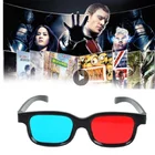 3D очки красныйГолубая рамка универсальный для домашнего кинотеатра погружения п объемного звука для просмотра ТВ фильм DVD игровой журнал книги ПК