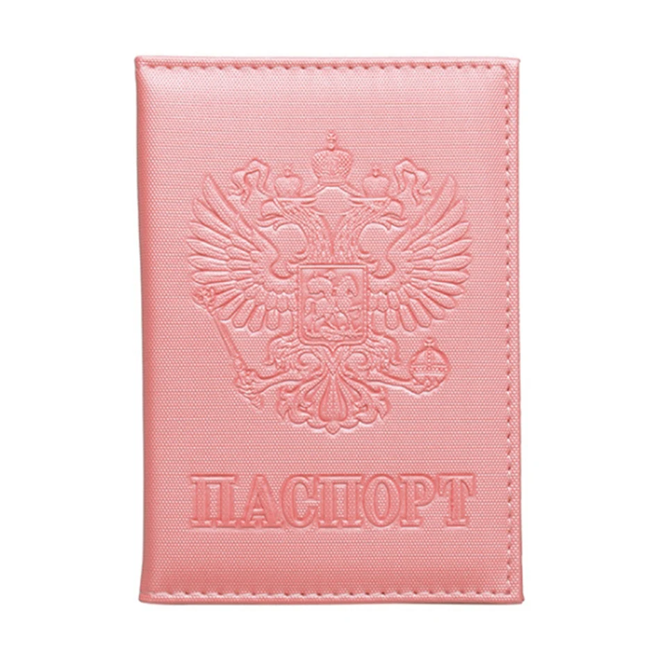Oswego Обложка для паспорта, держатель для карт, русский билет, дорожный кредитный держатель для карт, кошелек из искусственной кожи, Обложка для паспорта для мужчин и женщин - Цвет: pink