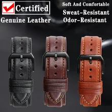 Quick Release Watchband For Huawei Watch GT 2 Pro TISSOT Samsung Galaxy Watch Active2/3 Bracelet Leather Strap Watch Band