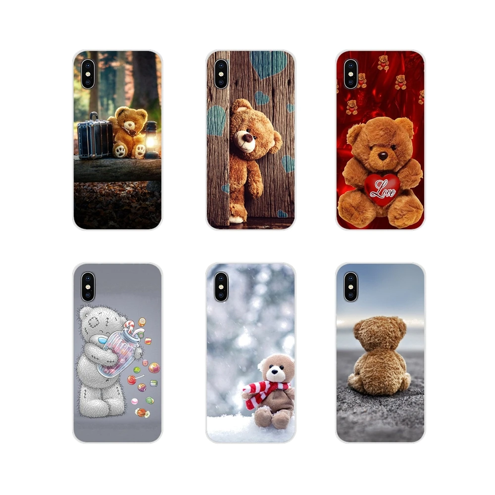 Для Huawei G7 G8 P8 P9 P10 P20 P30 Lite Mini Pro P Smart Plus 2019 аксессуары для плюшевого мишки чехлы