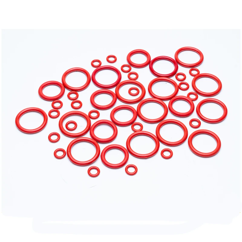 Уплотнительное кольцо VMQ красное и белое Силиконовое резиновое уплотнительное